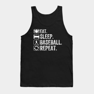 Eat Sleep Baseball Repeat Tank Top